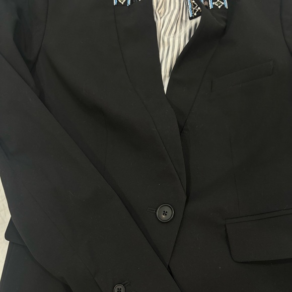 Veronica Beard Black Beaded Collar Blazer - Picture 4 of 4